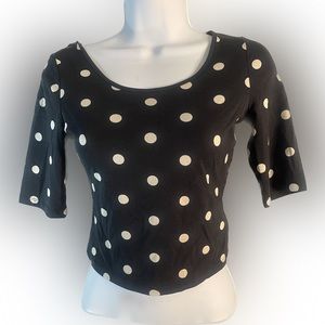 Black & White Crop Top XS NWT